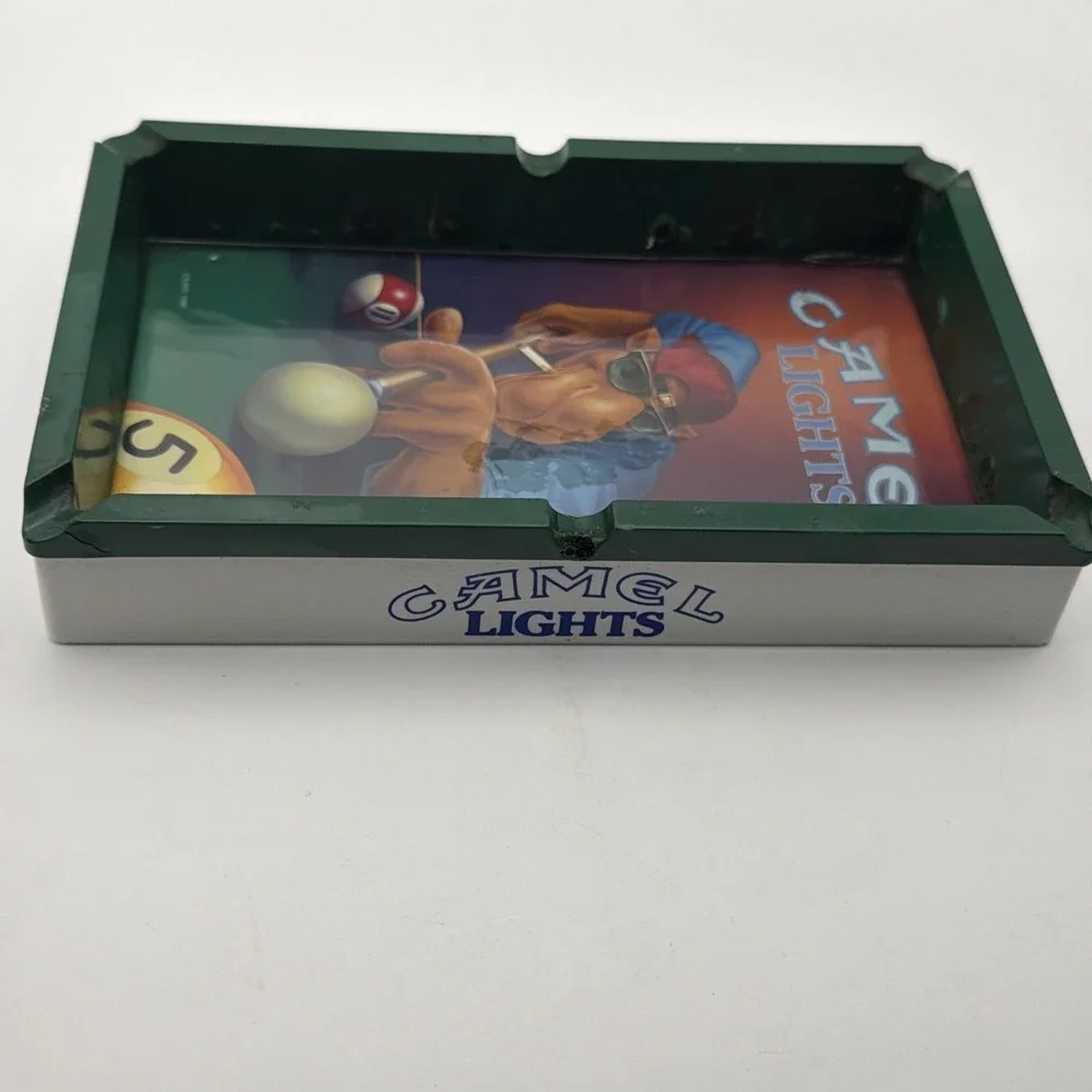 1992 Joe Camel Vintage Lights Pool Table Cigarette Ash Tray